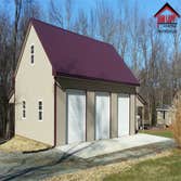 36'W X 48'L X 12'H Residential Polebarn Building in Conowingo, MD Project Overview
16′W x 48″L x7′H Room Size- 3/4″ OSB Flooring- 36″Wide L Shape Stair