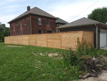 Custom Spaced Horizontal Cedar