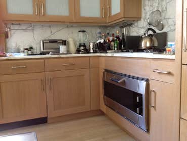 New Kitchen with backsplash marble