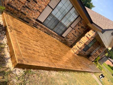 Photos by Sosa Concrete LLC #2 New concrete stamped on front porch