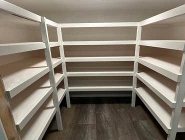 Photos by Parmele Construction #6 Pantry shelving, tile backsplash and laundry room update
