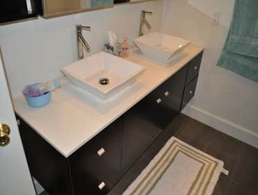Bathroom remodeling in Los Angeles This a part of complete home remodel project we performed. The master bathroom before and after pics are shown here.