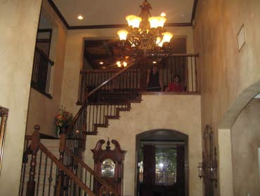 Faux FX of Austin Project 1)Aged Cabinet/Vanity
2)Plastered/Glazed Walls/Ceilings
3)Raised Plaster Crocodile w/ Highlights