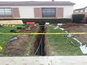 Trenching with Plumbing