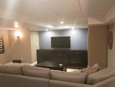 Basement This is a new basement "mancave" we painted, August 2016