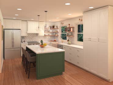 3D Rendering of kitchen in Lafayette