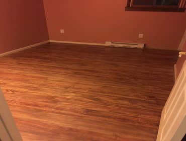 Photos by Cj Lockley Construction #17 Vinyl flooring and base molding