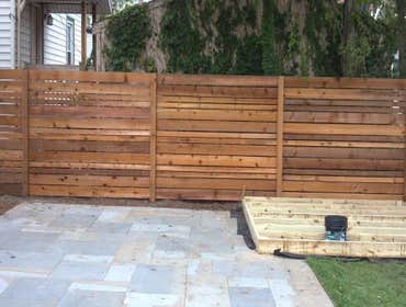 Custom Spaced Horizontal Cedar