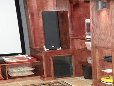 Photos from Vh improvement inc transforms a room in the basement into a media room