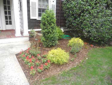 Custom work and Front of House. Now where to place garbage cans. Every time customer came home that is what they saw. We solved the problem. We also r
