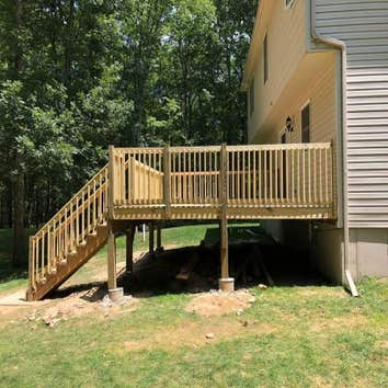 2018 deck construction Decent size deck we did for a customer two seasons ago.