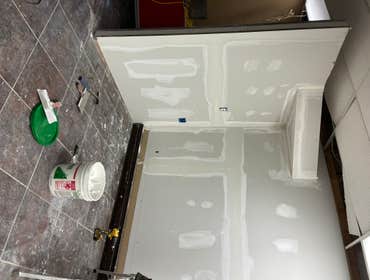 Photos by F Squared LLC #1 Renovated Beauty Salon
Demolition, framing, electrical, plumbing, drywall, paint, trim and flooring, also set up styling st