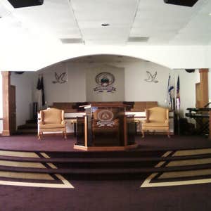 Just me and the wife Remodeled a Church in Petersburg. I built a half round stage with rounded steps. I then added arcs to the headers over choir...
