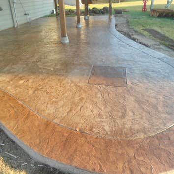Stamped concrete