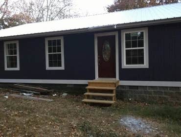 Finished exterior painting