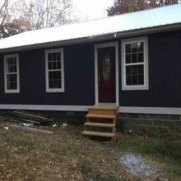 Finished exterior painting