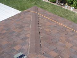 Ridge cap replacement.
