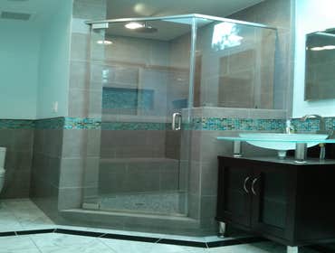 Bathroom Remodel With Floor Plan Changes Bathroom remodeling project in Los Angeles:
- New bathroom design, planning, and permitting process.
- Compl