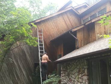 Wooden Siding before