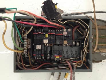 Over crowded fire in panel
