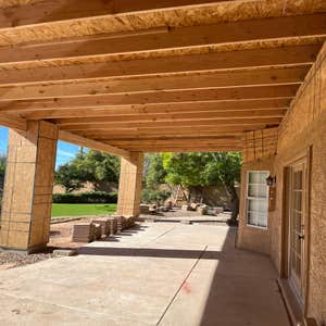 Porch Build - Chandler Deconstruct old porch and build new, raised and extended porch according to architectural specs. The new porch extended 3'...