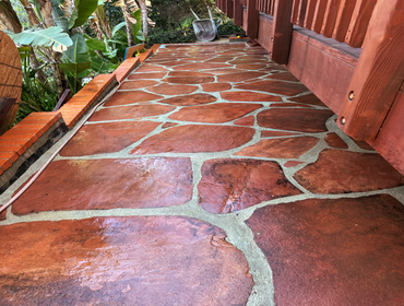 Hillside Hardscape Drainage and Jacuzzi Remodel Los Angeles CA Complete hillside exterior repair and hardscape project in Los Angeles, including stone 