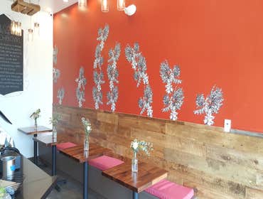 Juice Bar Design & Build: The Punchbowl, Redondo Beach This Redondo Beach juice bar was designed to reflect a warm, antique-inspired atmosphere. Custom