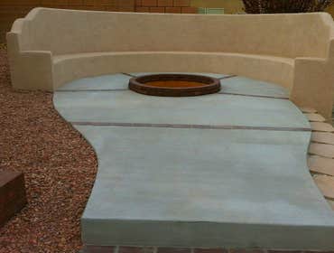 Fire Pit and bench