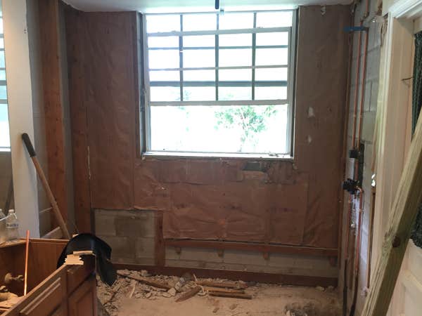 Standing shower remodel