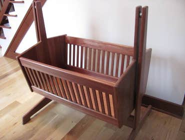 Custom Mahongany Crib