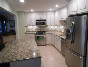 Painted cabinets