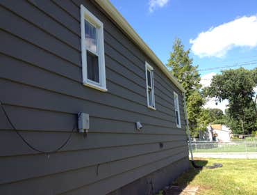new paint and windows exterior