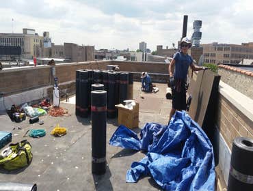 Flat roof Chicago from Jj Construction Enterprises Inc Fixed joists, Replaced plywoods, install new roof.