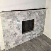 Brick Fireplace Conversion