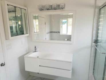All white bathroom