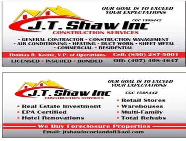 Photos by JT Shaw Inc #1 This is a subdivision that we had built 16 Shells in. All Homes were 4500SQFT and up we took the job it was behind schedule. W
