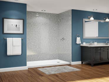 Smooth Silvertone Shower