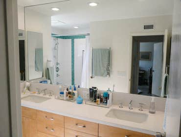 2013: Functional Retro Baths Upgrade Similar to her kitchen and other bath, the client's primary need was to upgrade the baths to a retro style she lik