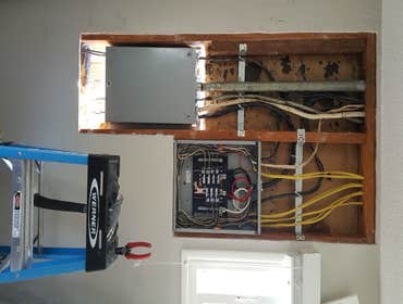 Main service change and sub panel addition