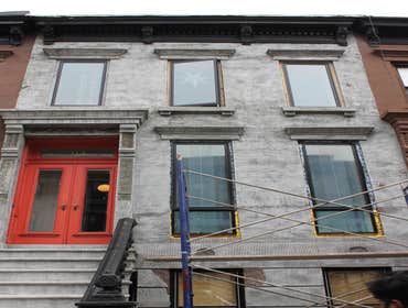 Photo(s) from High Tech Construction NY masonry work, new construction, brownstone project, stoop