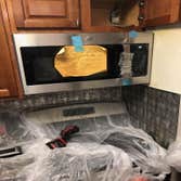 microwave range hood installation After