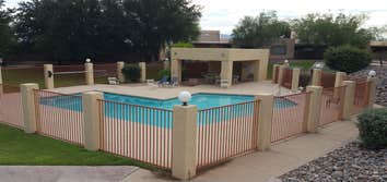 Pool House and Wrought Iron