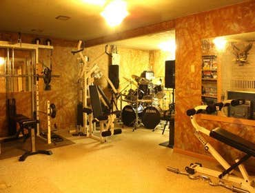 Weight and music room