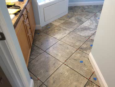 Master bath tile