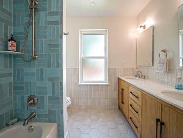 Sconces. Recessed lighting, GFCI, Exhaust Fan