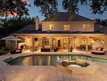 Connecting To The Outdoors This backyard and pool were stranded and had no relation to the house. CG&S collaborated with the clients to create a porch 