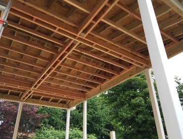 Deck with roof - in progress