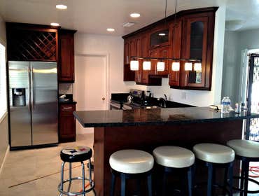 Custom Kitchen Cabinets in Marco Island FL Complete kitchen remodeling in Marco Island FL, this project was done in just 1 week with new granite counte