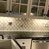 Custom tile backsplash