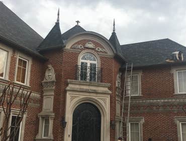 Photos by Capital Roofing Contractors #8 Removed existing roof and installed IKO Royal Estate Mountain Slate Class 3 Impact Resistant shingles.